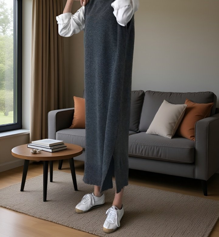 니트 원피스 고급 소재 질감