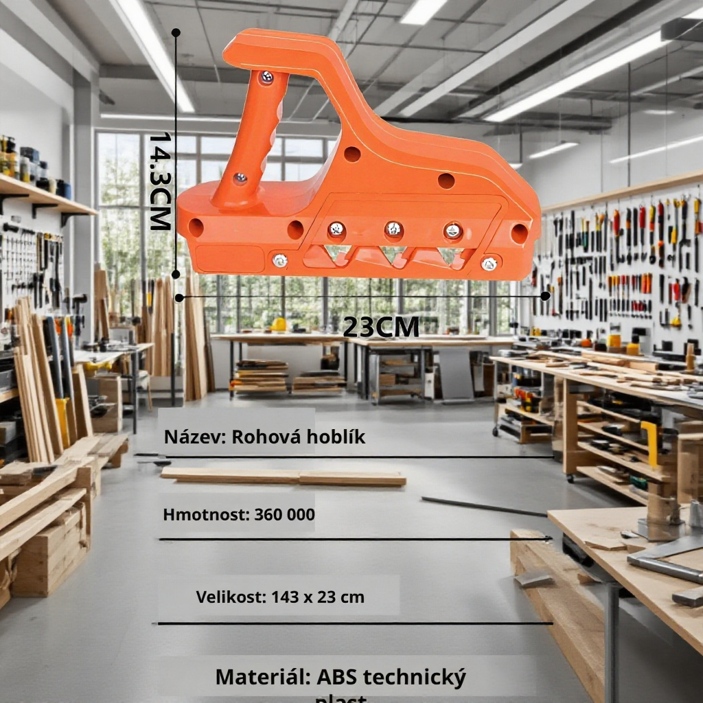  Víceúhlový hoblík na sádrokartonové desky 