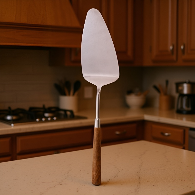 家庭用ヘラ ウォールナット・キッチン雑貨 クッキングステンレスヘラ ケーキ・スープ・スプーン・ナイフ・ヘラ ナイフ ヘラセット 鍋用食器