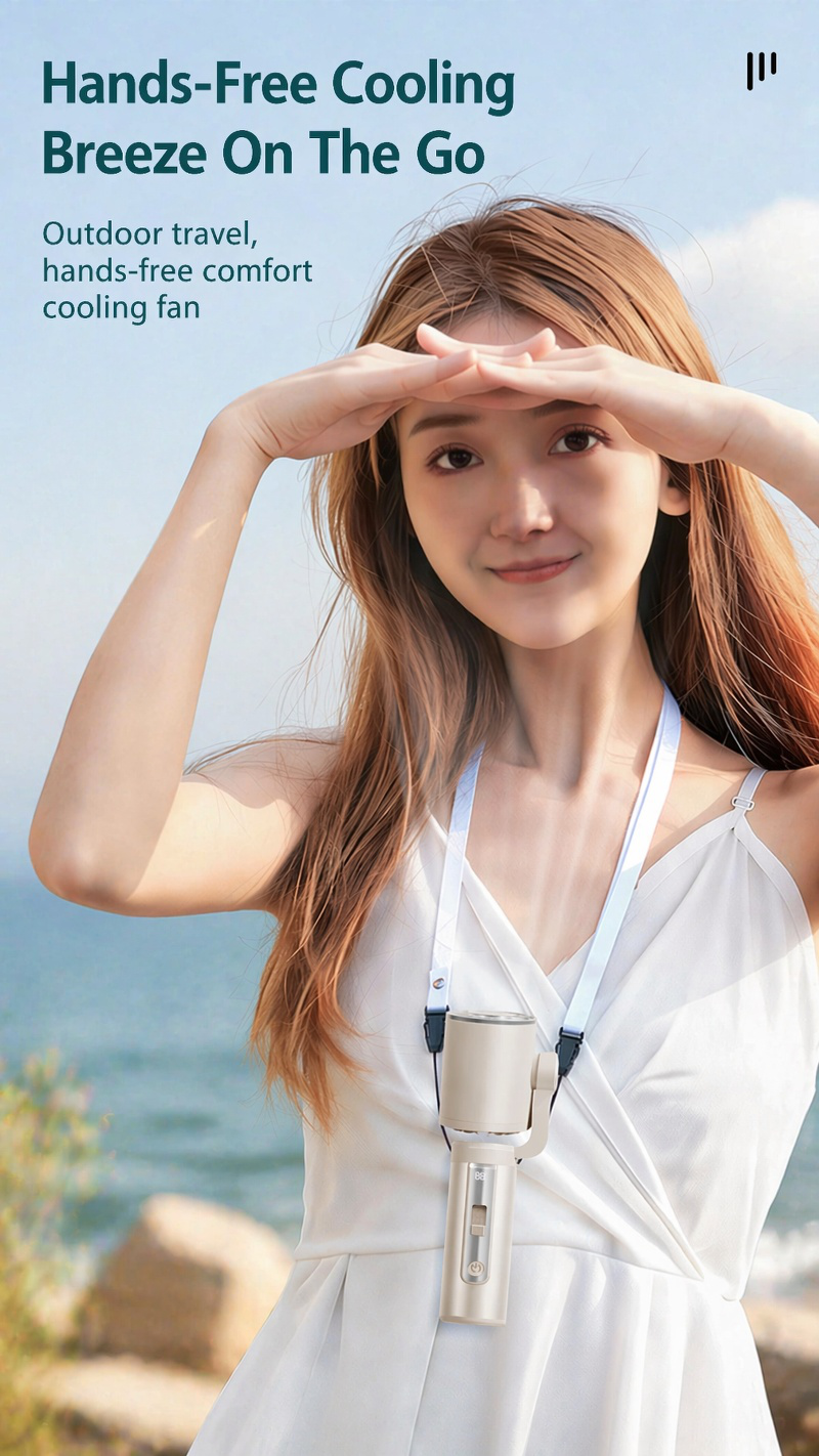 Lightweight mini fan for travel and outdoor activities