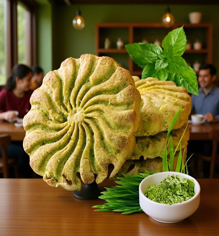 大麦若葉入りの栄養補助ビスケット