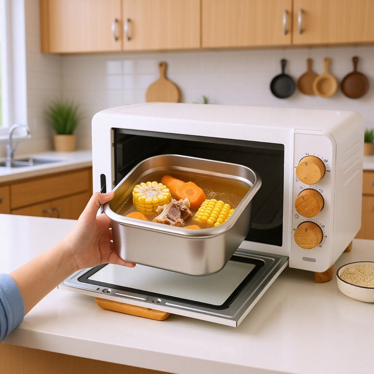 日本製ステンレススクエアフライパン 家庭用麺調理鍋 ミルクポット アウトドアポータブル多機能鍋 天ぷらフライパン