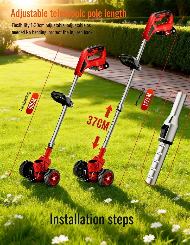 High-performance lithium battery grass cutter for tough weeds