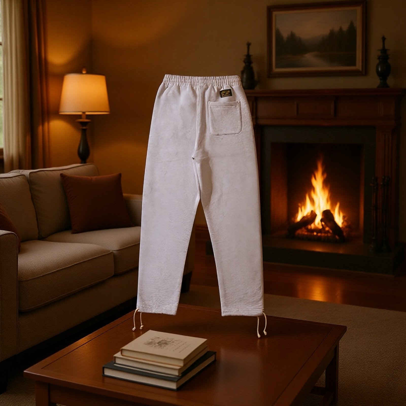 レディース裏起毛ストレートスポーツパンツ