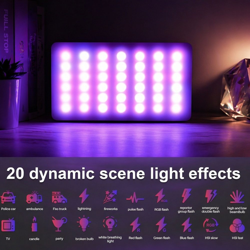 Mobile phone video shooting fill light, LED flash, camera lighting, video conferencing