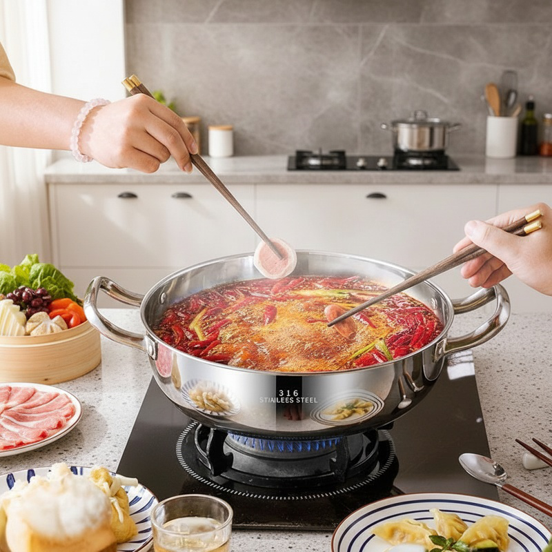 Energy efficient induction soup pot