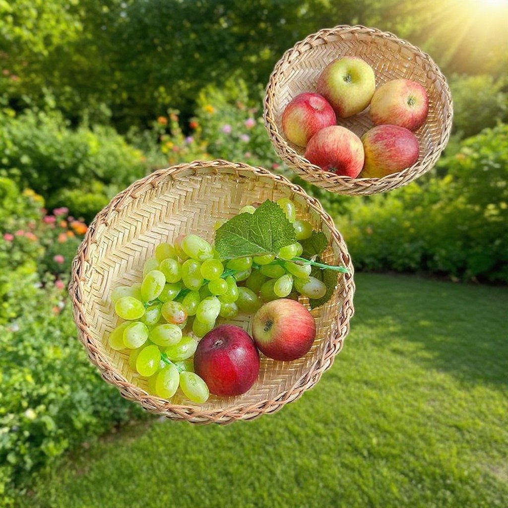 대나무 주방 수납용 쟁반 이미지