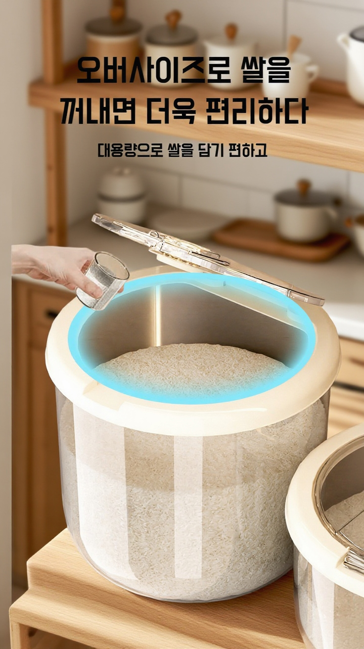 밀폐형 쌀통 곡물 저장탱크 이미지