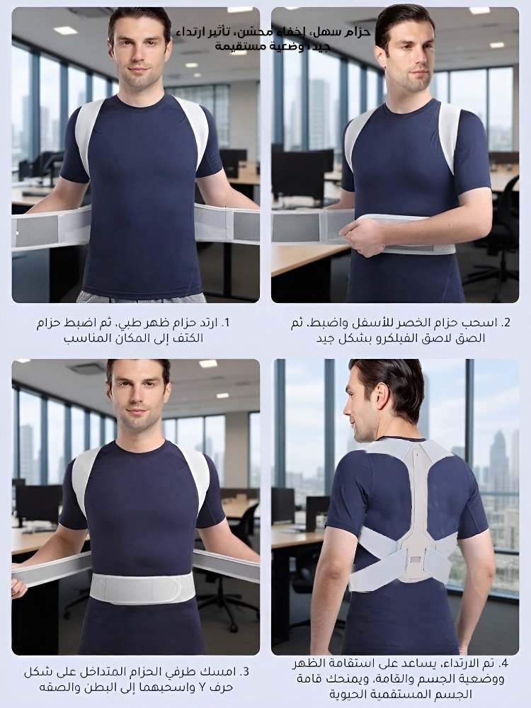 أداة تصحيح الظهر المحدب غير المرئي