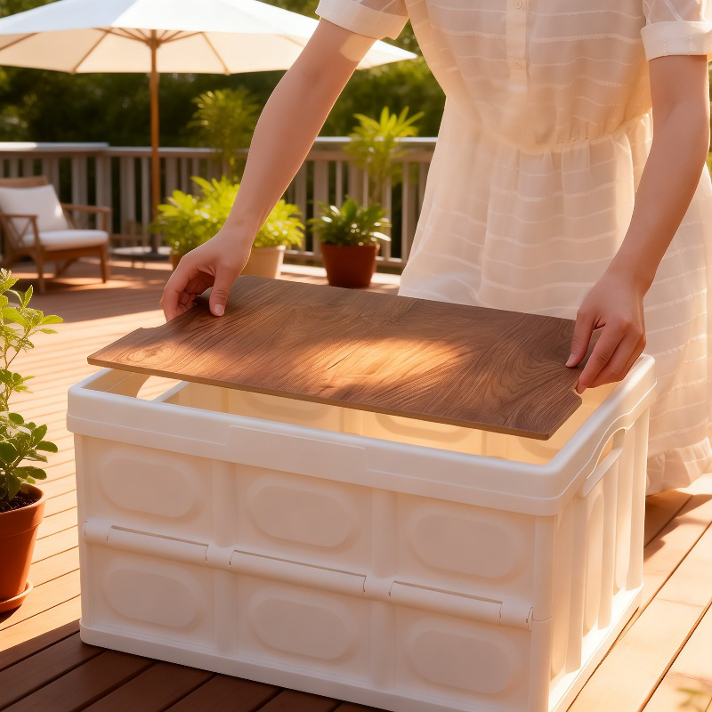 Caja portátil para guardar ropa, almacenamiento para camping y coche