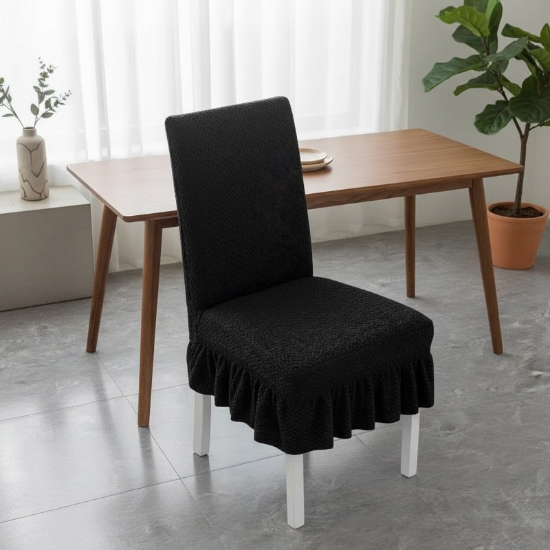 Unique Design Dining Chair Cover, Easy to Clean Non-slip Jacquard Fabric