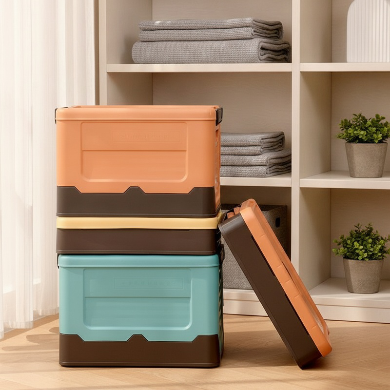 Boîte de rangement pliable grande capacité, organiseur multifonction pour la maison