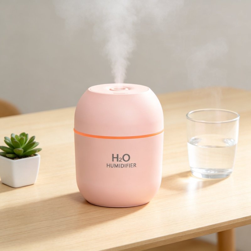 Humidificador portátil USB colorido, ideal para hogar y escritorio