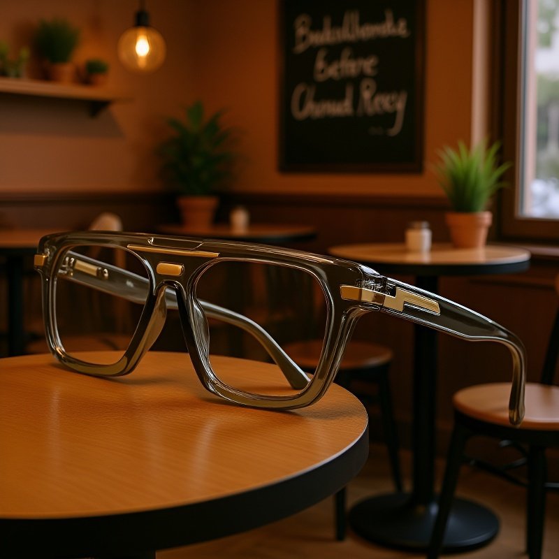 Retro sluneční brýle s velkým rámečkem pro městský styl 