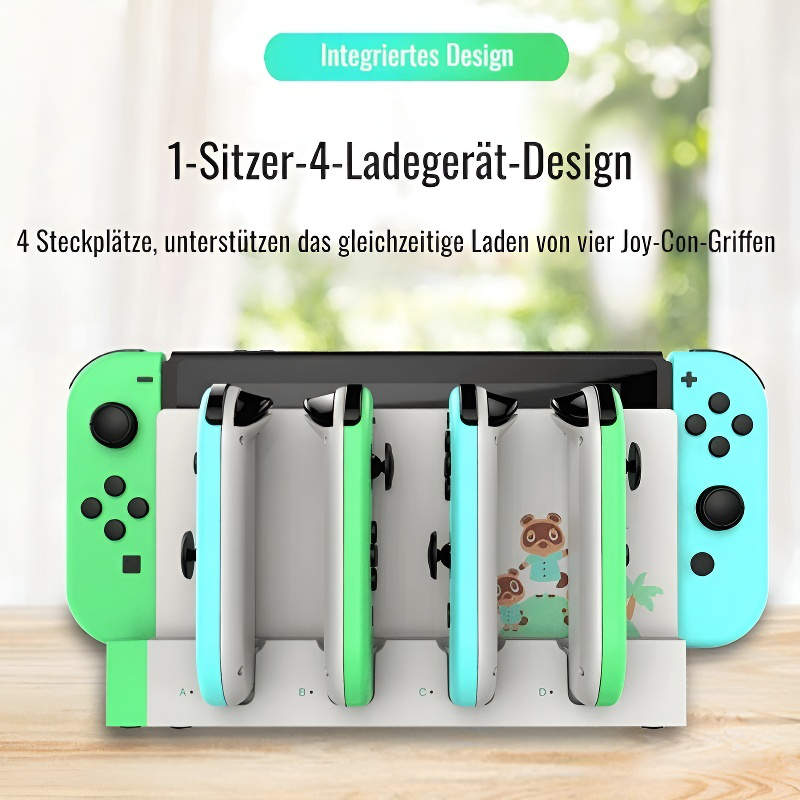 Basisladegerät mit Wechselgriff NS Joy Con linkes und rechtes Ladestationsladegerät mit kleinem Grif