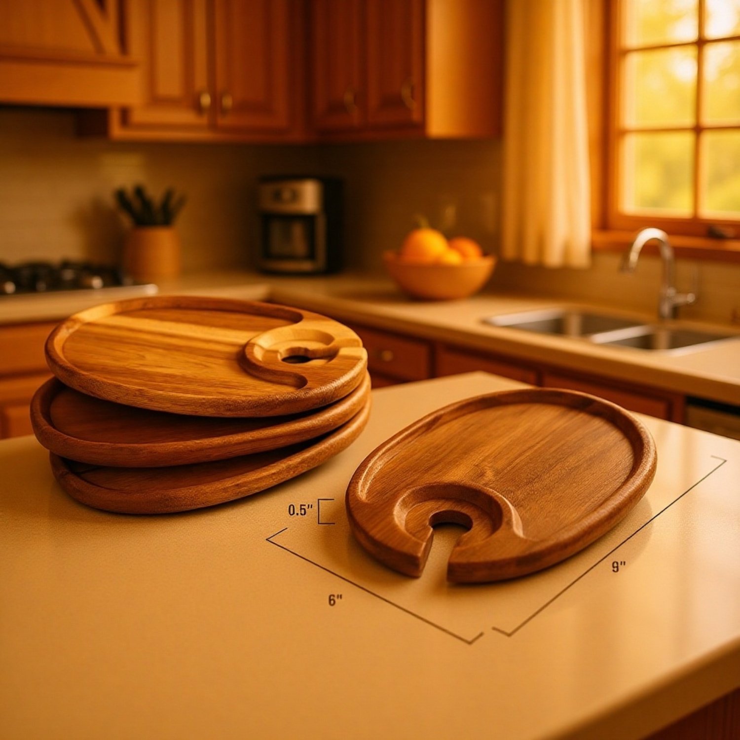 ホームパーティーで活躍する天然木のフードプレート