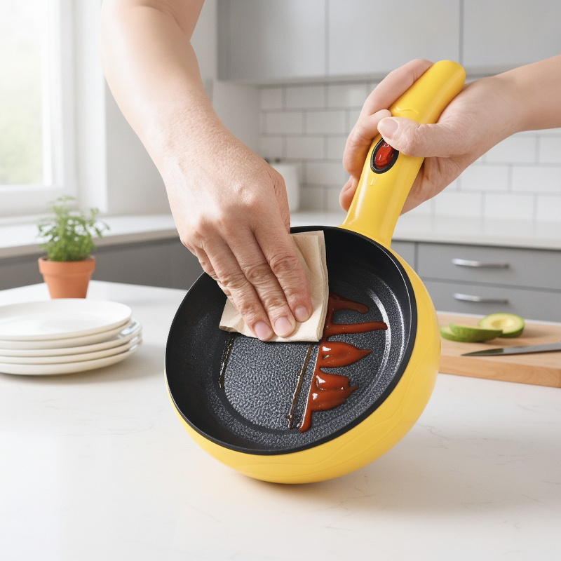 Cocina eléctrica portátil para el hogar, antiadherente para cocinar huevos