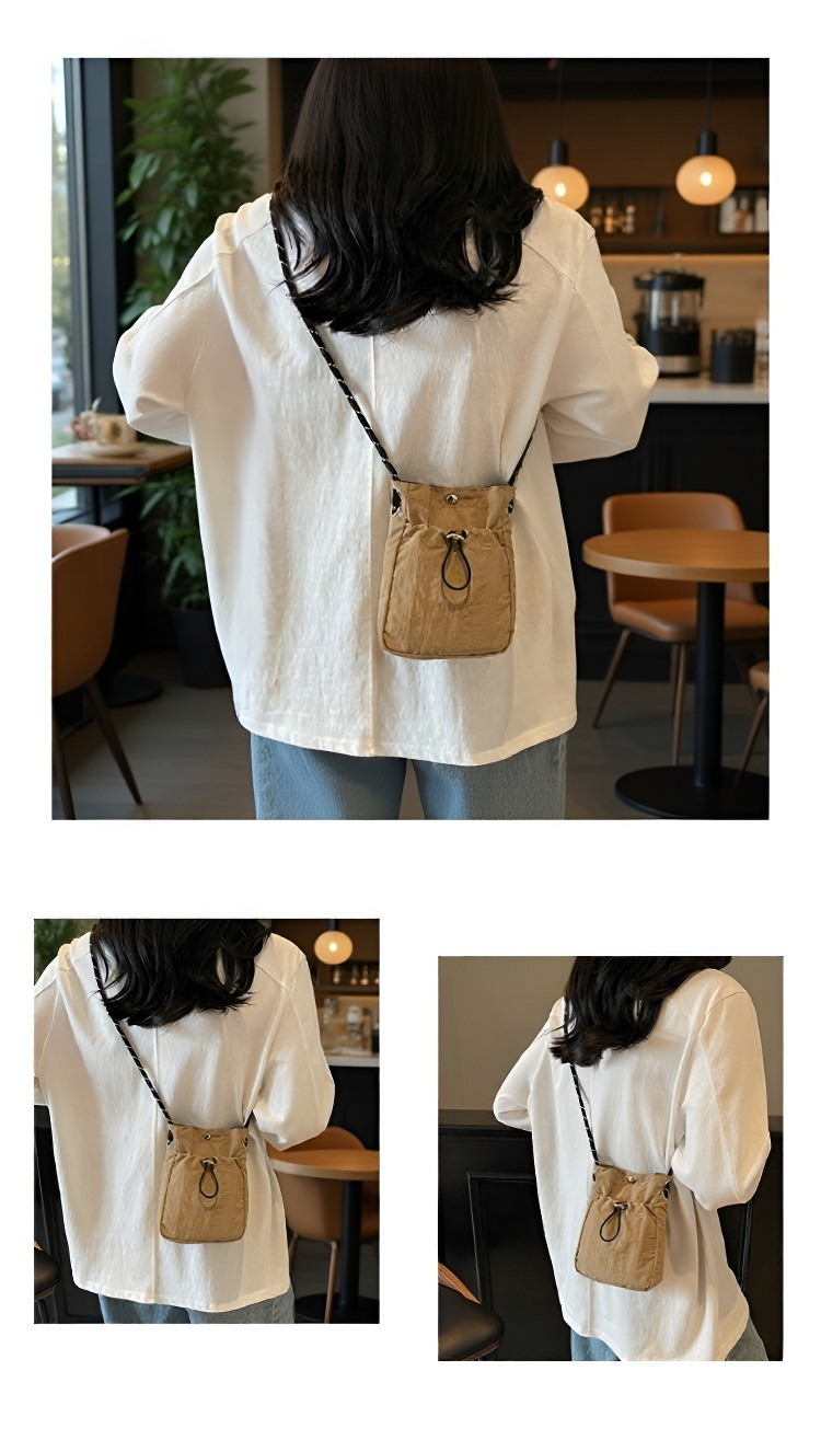 高品質キャンバス素材を使用した夏新作ミニバッグの質感