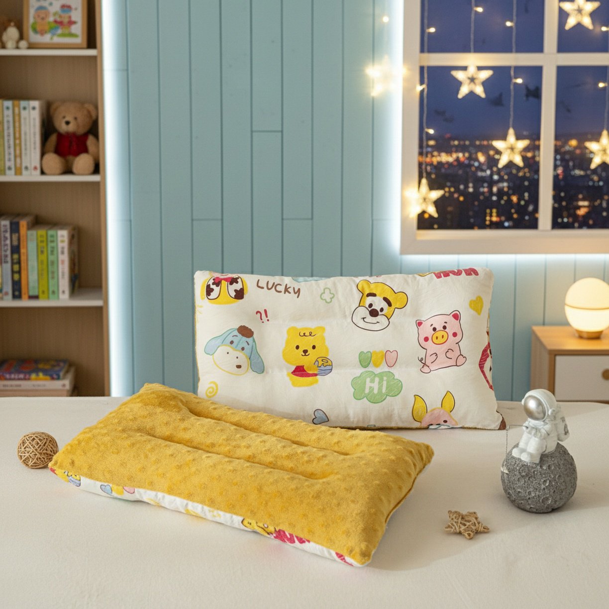 Moisture wicking technology in baby pillow