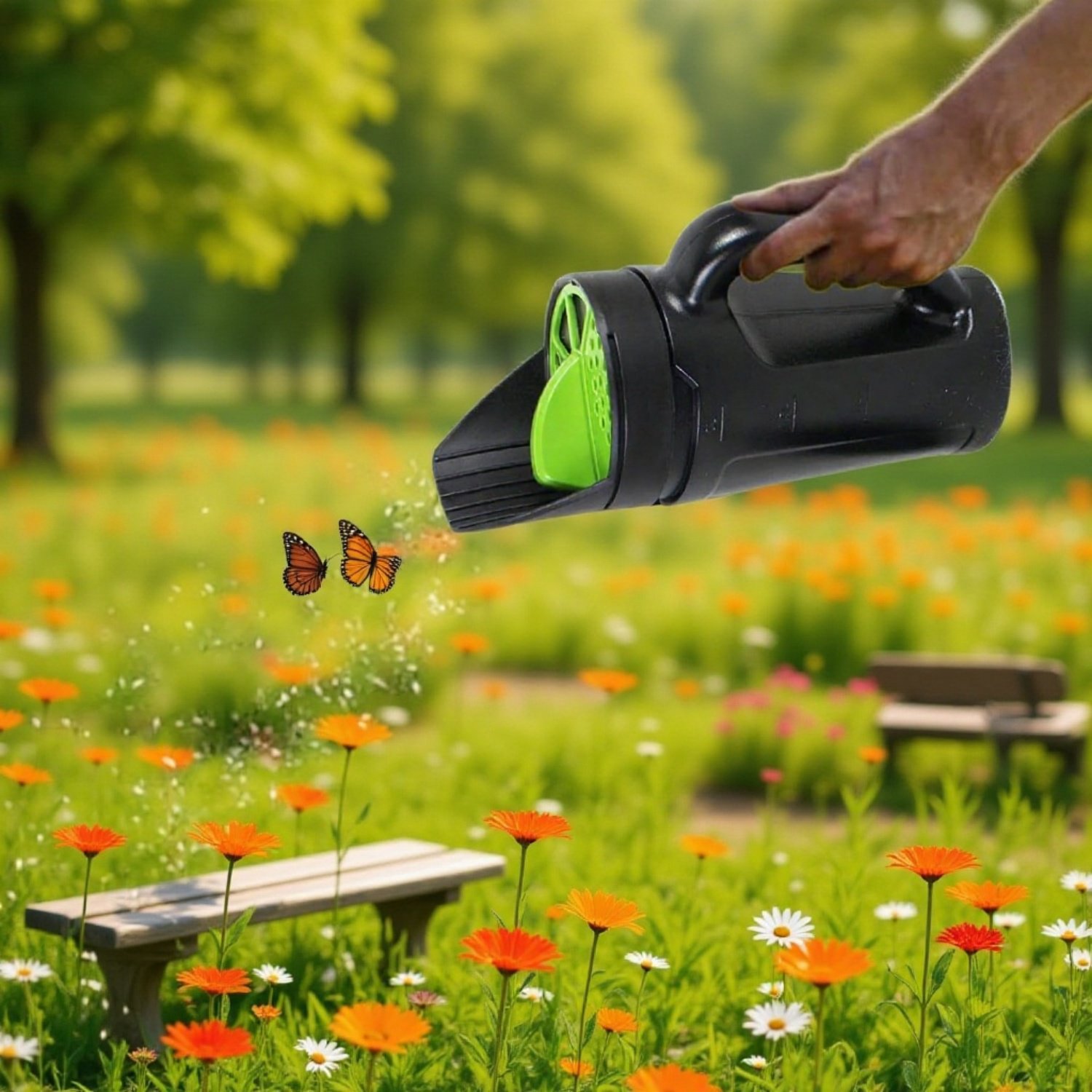 Einfache Bedienung der Sämaschine