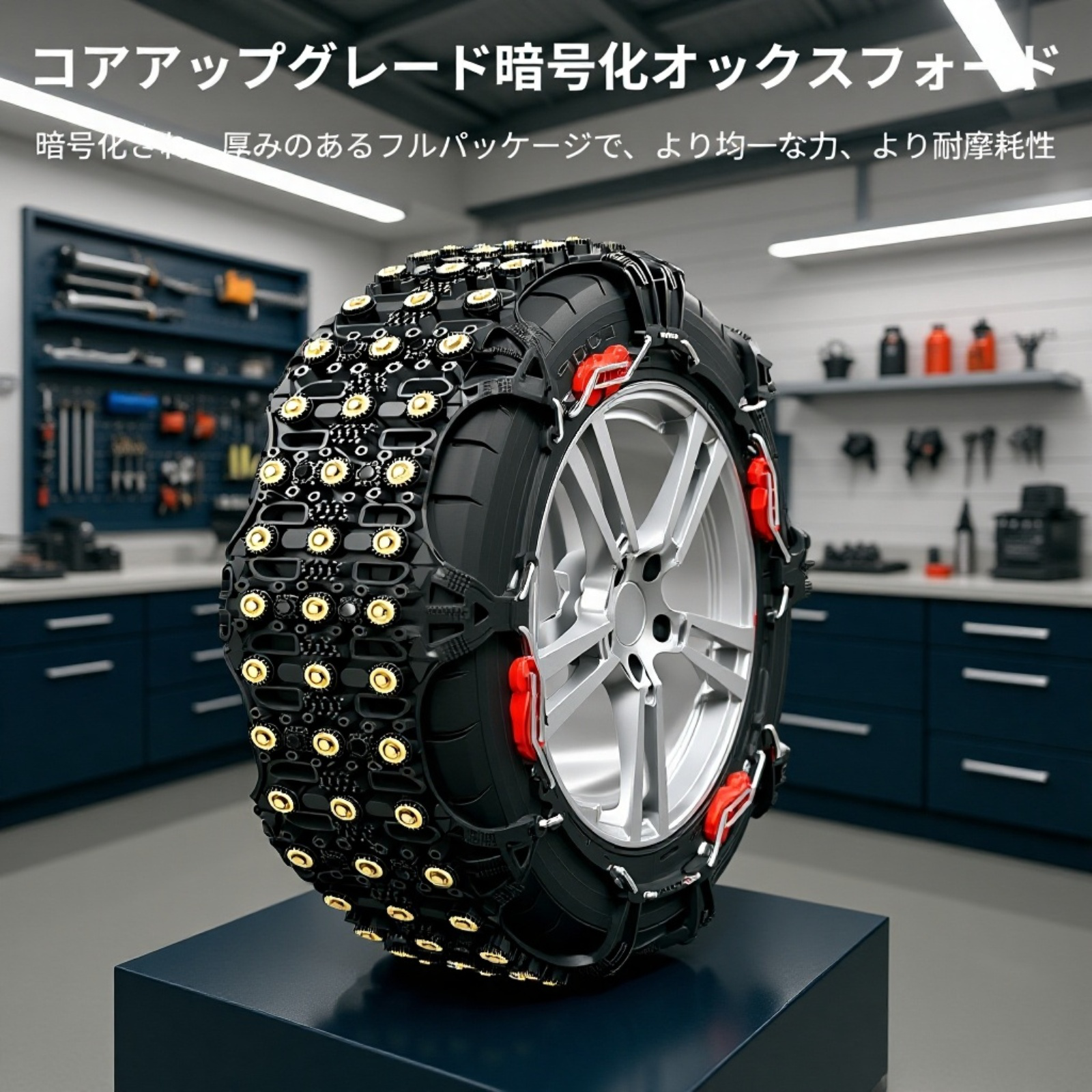 滑り止めタイヤチェーン 事故防止 多車種対応 凍結・悪路対応