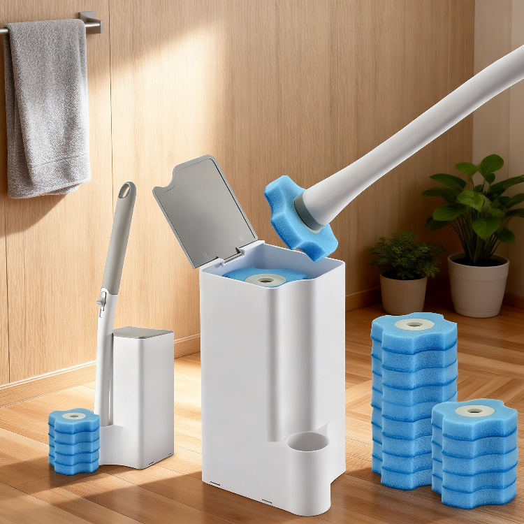 家庭用浴室壁掛け式掃除ブラシ。隅々まで汚れを落とすのに最適。