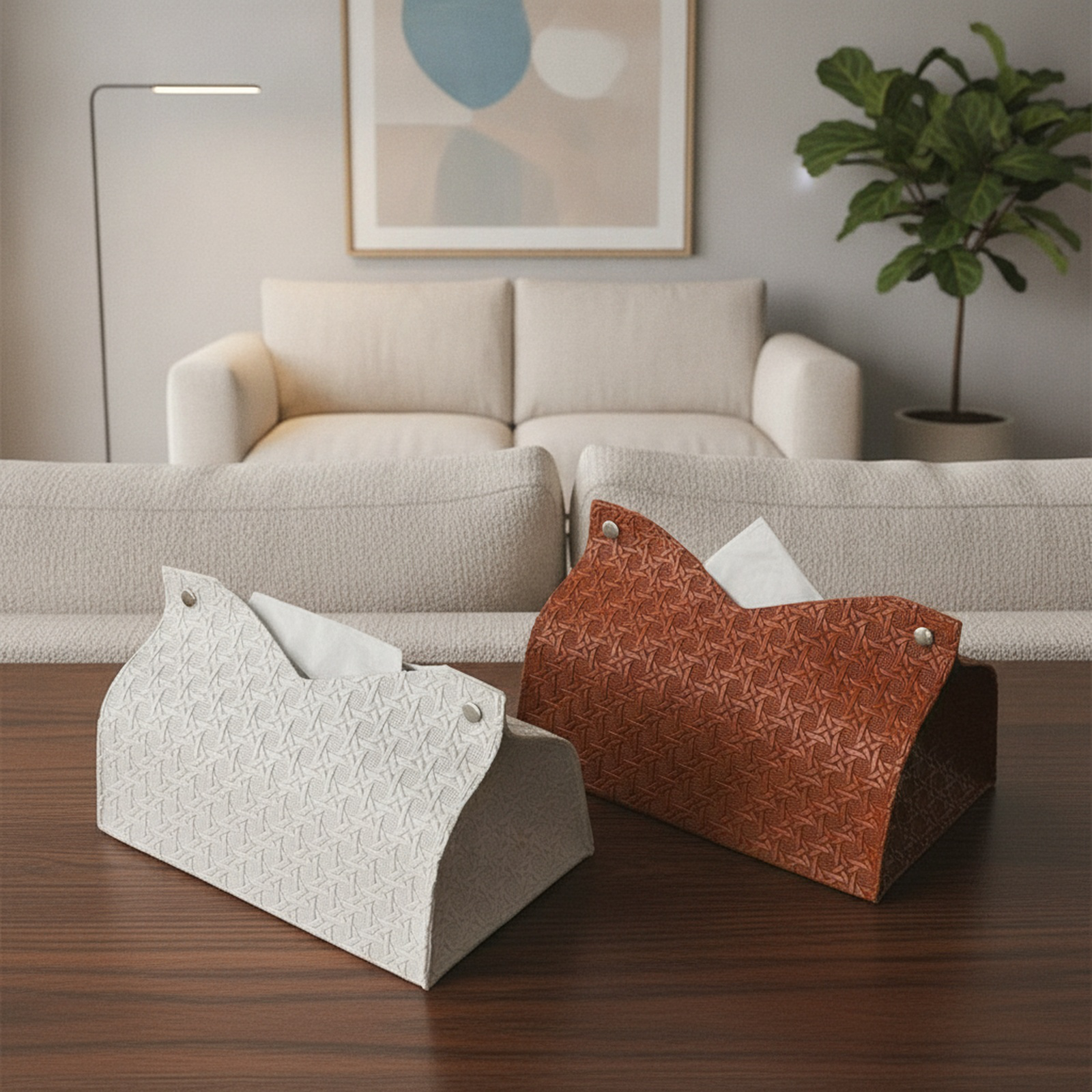 Modern Simple Luxury Tissue Box, Multifunctional Storage for Home, Car, Desktop