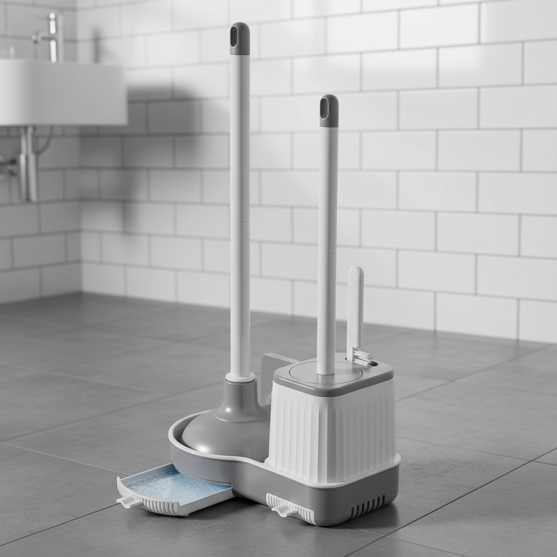 Einweg-Toilettenbürste mit starker Sterilisation und Fleckenentfernung