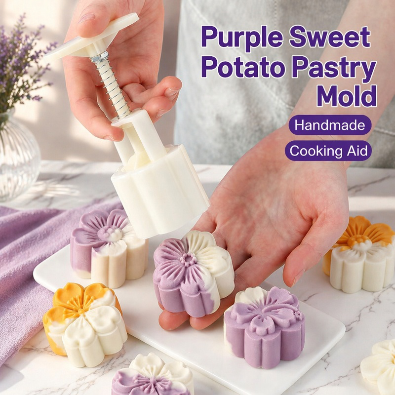 Pastry molds: Purple sweet potato and yam cake molds, mung bean cake molds, snack food, baby food ba