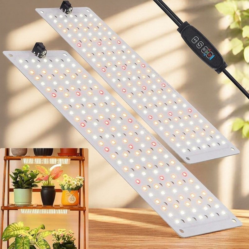 Panel de luz LED para plantas, lámpara de crecimiento y germinación
