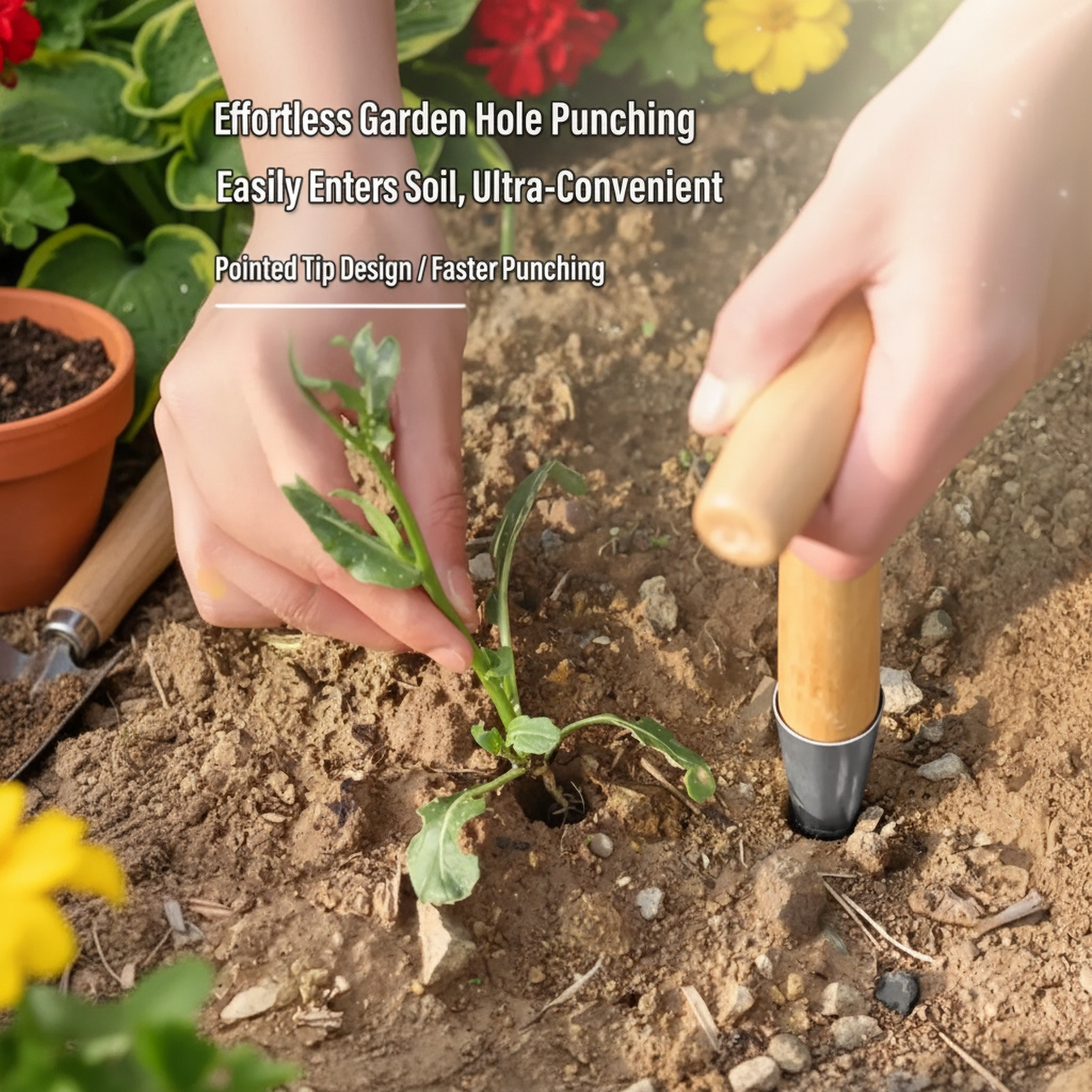 Efficient horticulture seeder for vegetable gardens