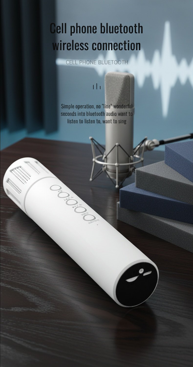 Portable speaker microphone for music and calls