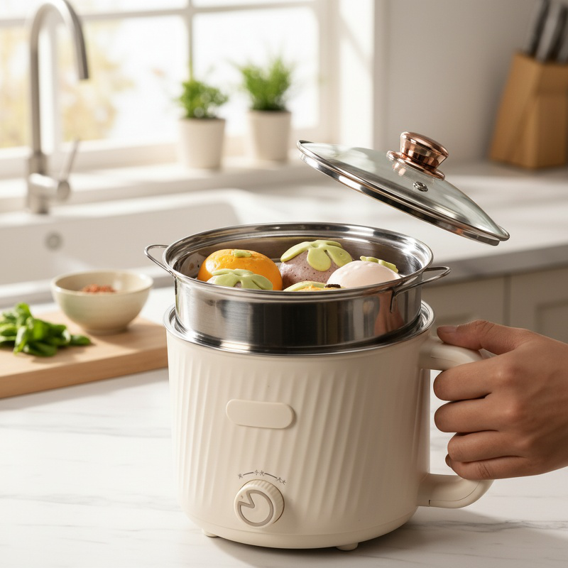 Hot pot électrique facile à nettoyer en acier inoxydable