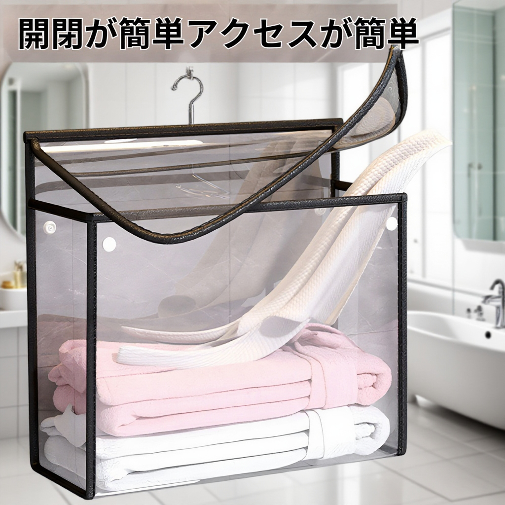 シャワー用多機能ドア背面収納バッグ
