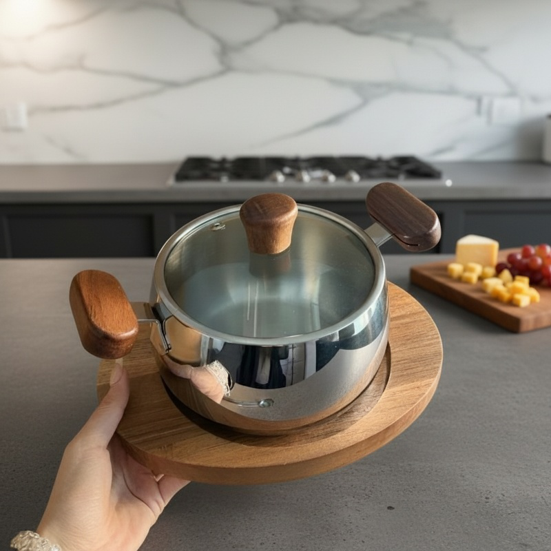 One-person food 316 stainless steel baby special food pot small milk pot household baby steaming and