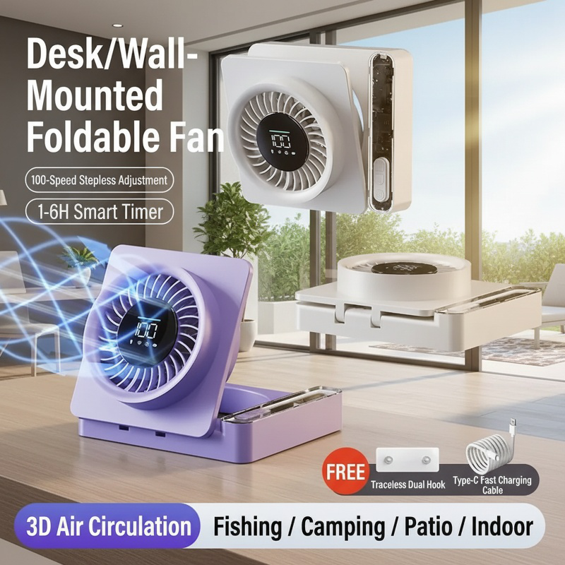 Silent Folding Fan