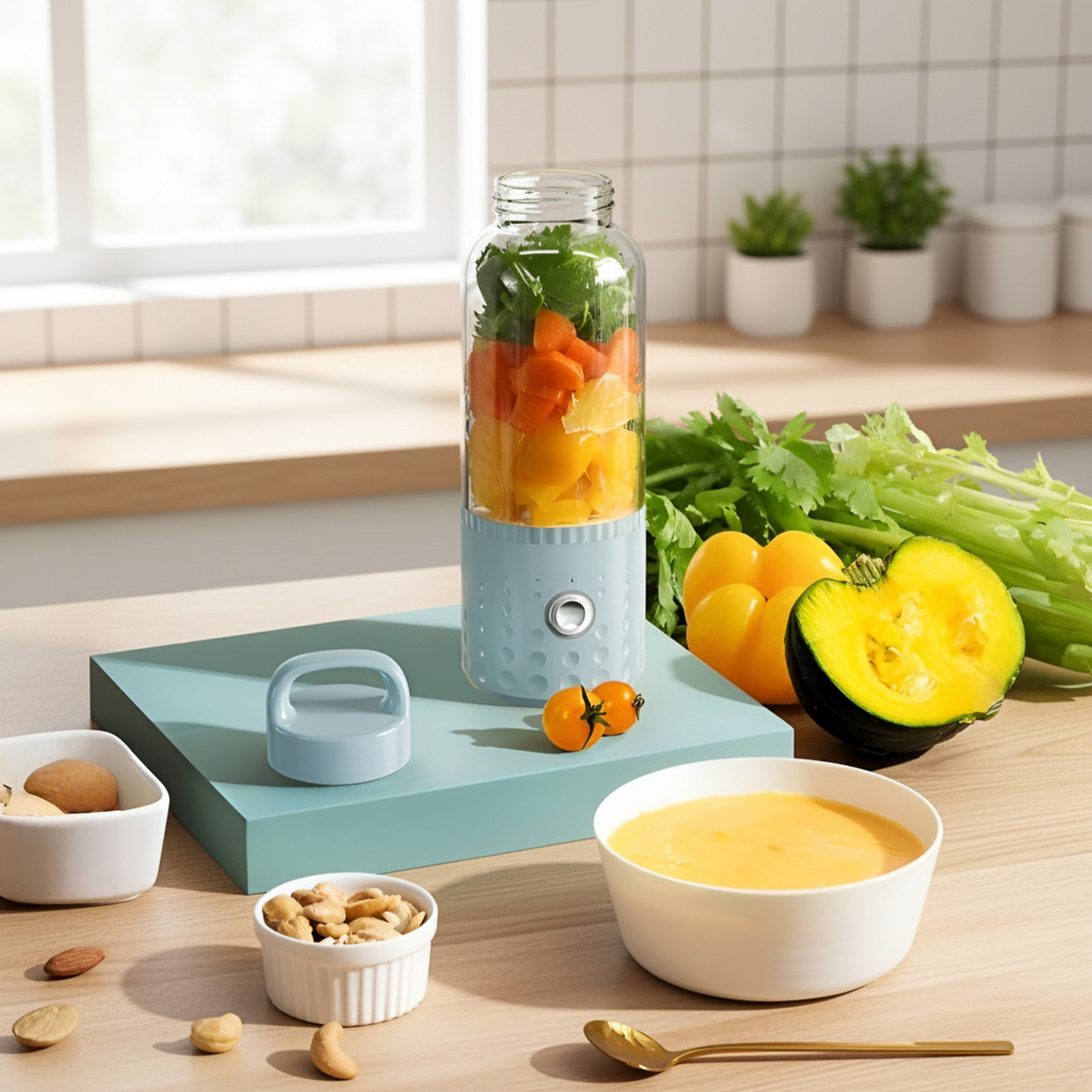 Small Household Fully Automatic Portable Fruit Juicer Cup