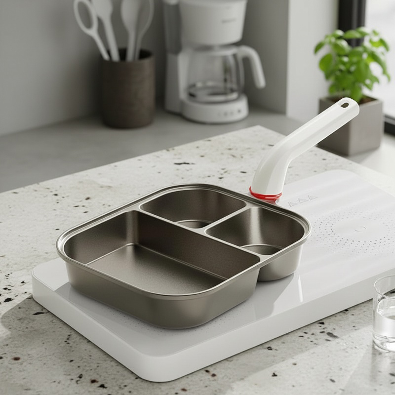 Leicht zu reinigende 3-in-1 Bratpfanne