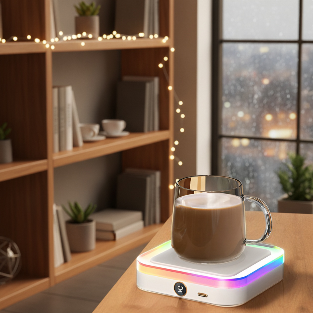 Regalo recomendado para Navidad, base calefactora multifuncional para bebidas