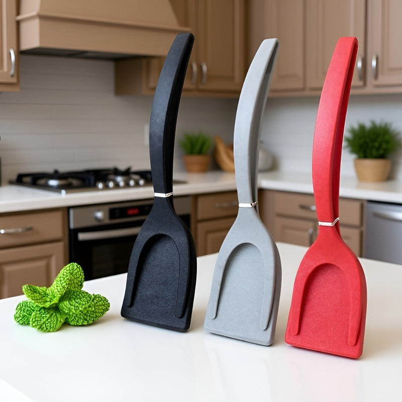 Nylon Steak-Clip gebratener Fisch Omelette-Clip 2-in-1 Lebensmittel-Clip Spatel Toastdose Clip Spate