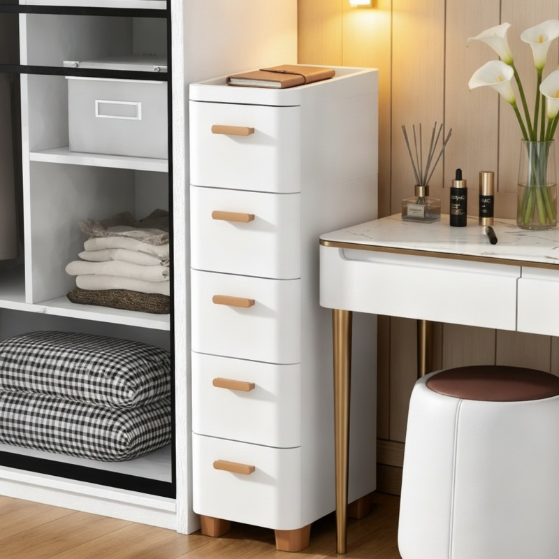 Mueble de almacenamiento doméstico de cajones múltiples para sala de estar