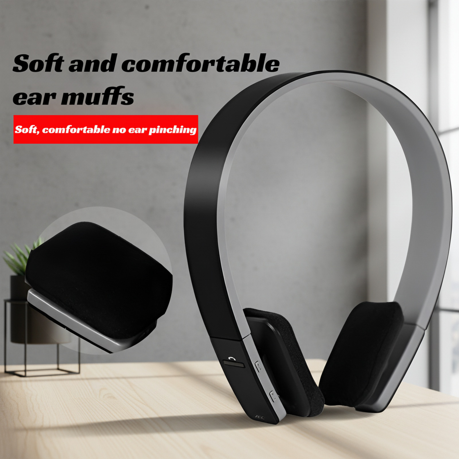 Ultra-long Battery Life Over-Ear Bluetooth Headphones