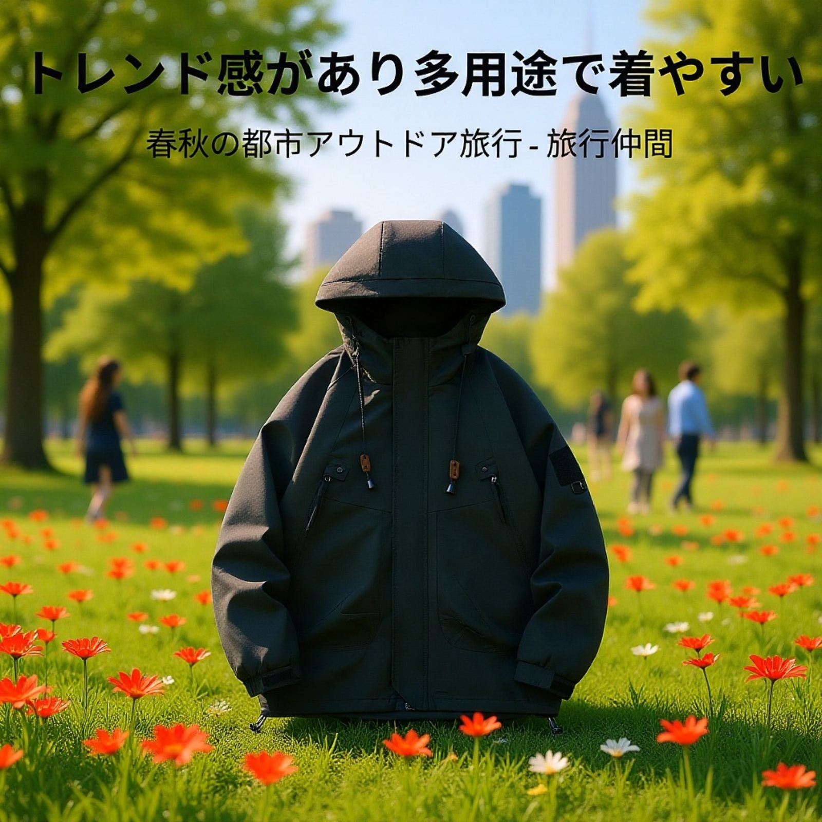 シンプルで万能な防風防雨ジャケット