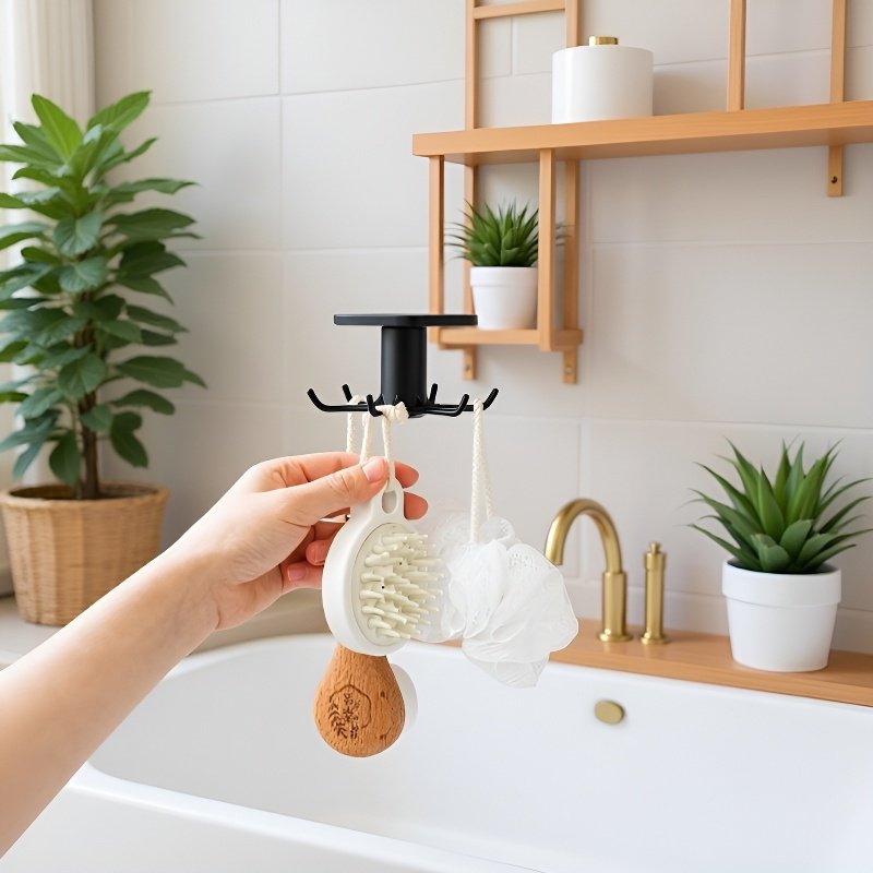 Organizador de cocina con ganchos para utensilios