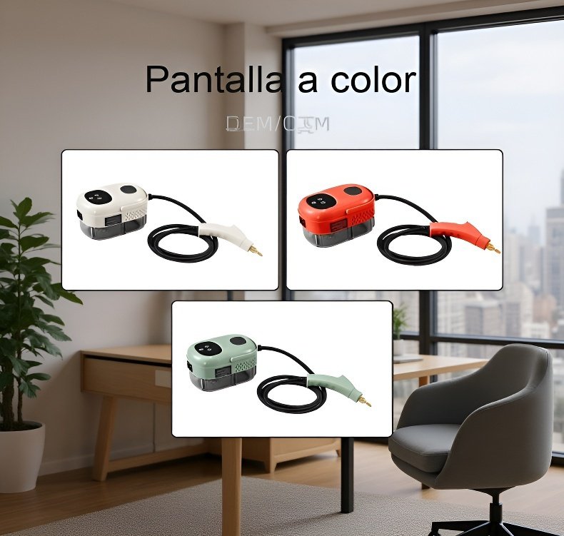 Uso de máquina de vapor en superficies de cocina