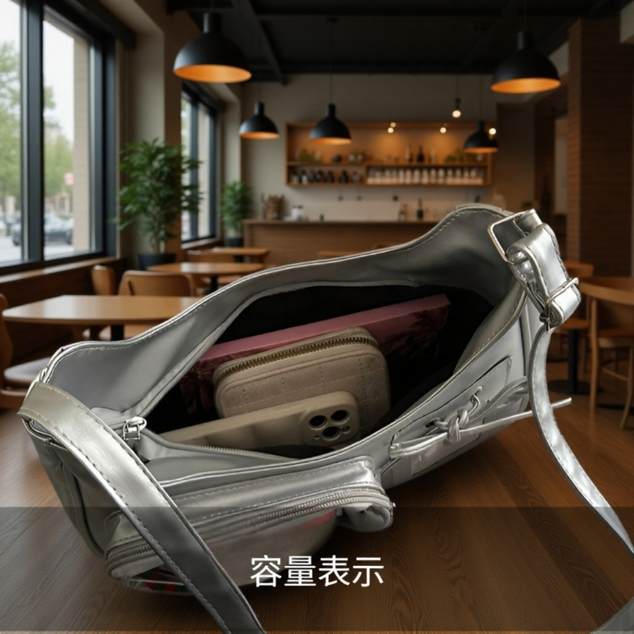 女の子用二次元痛バッグ クロスボディ 学生パーティー 大容量 透明バーバッグ