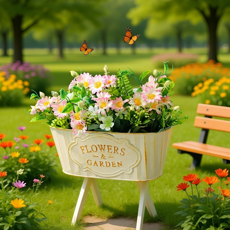 バルコニー壁掛けフラワーポット 多肉植物緑の植物装飾 取り外し可能