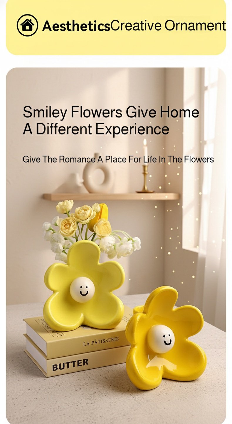 Artistic ceramic vase home decoration