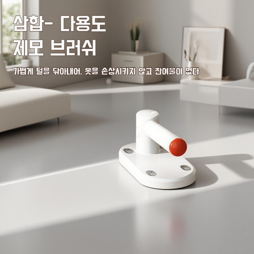 올인원 정전기 털 제거 브러쉬