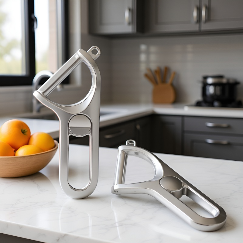 錆びにくいステンレス製ピーラーの刃部分